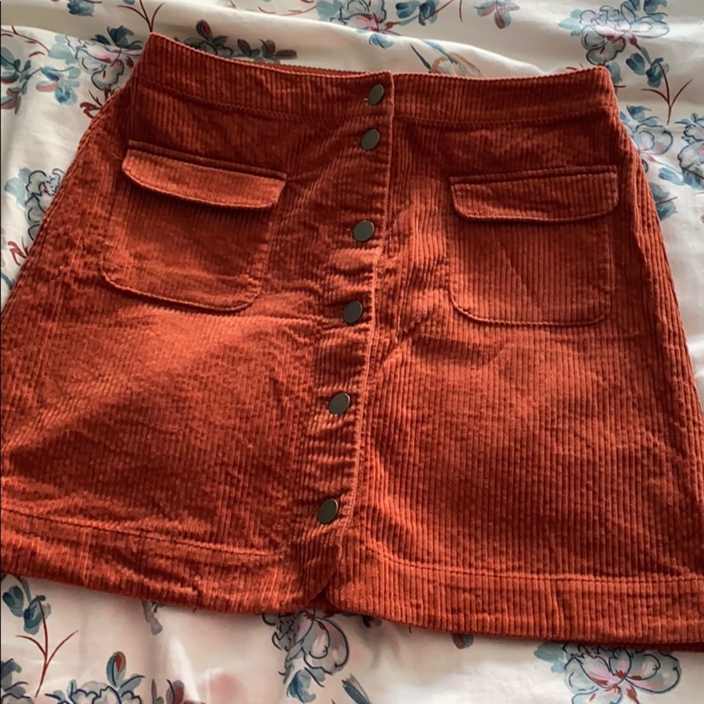 LOFT velvet skirt